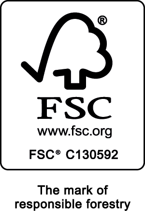 Afbeelding van het FSC certificaat voor duurzaam en sociaal bosbeheer.