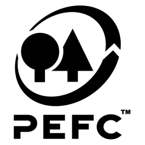 Afbeelding van internationaal keurmerk PEFC voor hout producten en papier.
